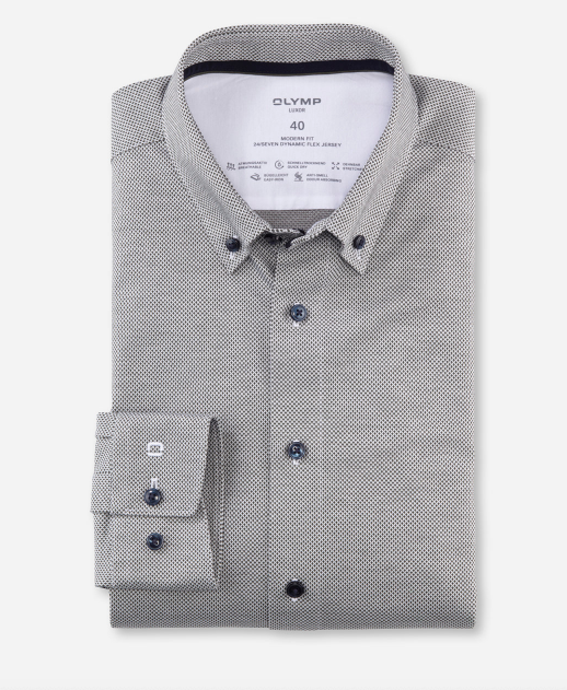 Olymp Overhemd Luxor Modern Fit  Olijf    Olymp