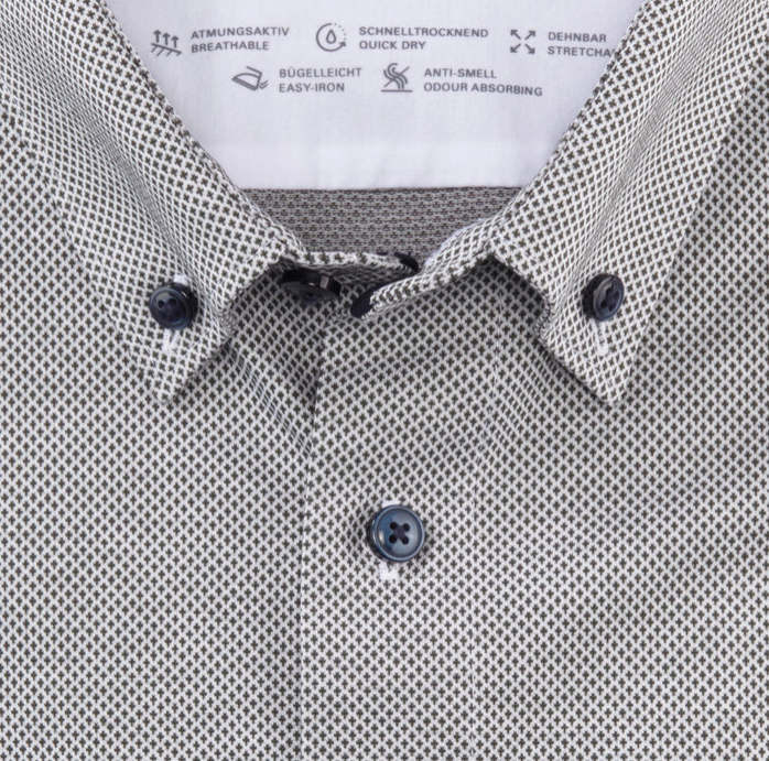 Olymp Overhemd Luxor Modern Fit  Olijf    Olymp