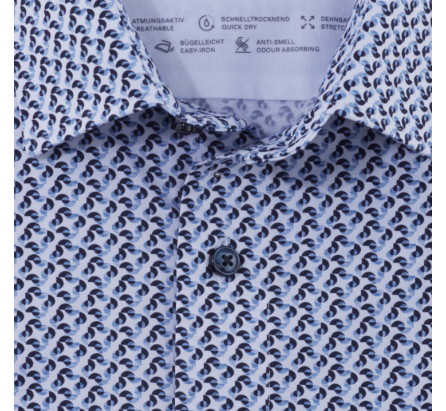 Overhemd Luxor modern fit 24/7 blauw (1228 44 11)