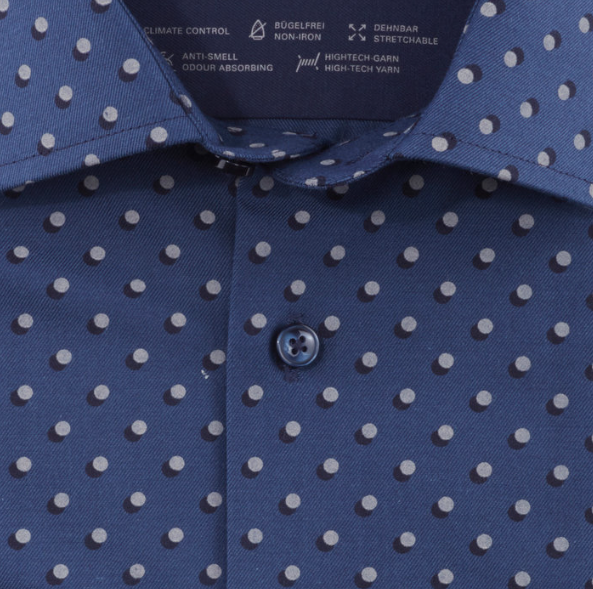 Olymp Overhemd Luxor Modern Fit Navy Olymp