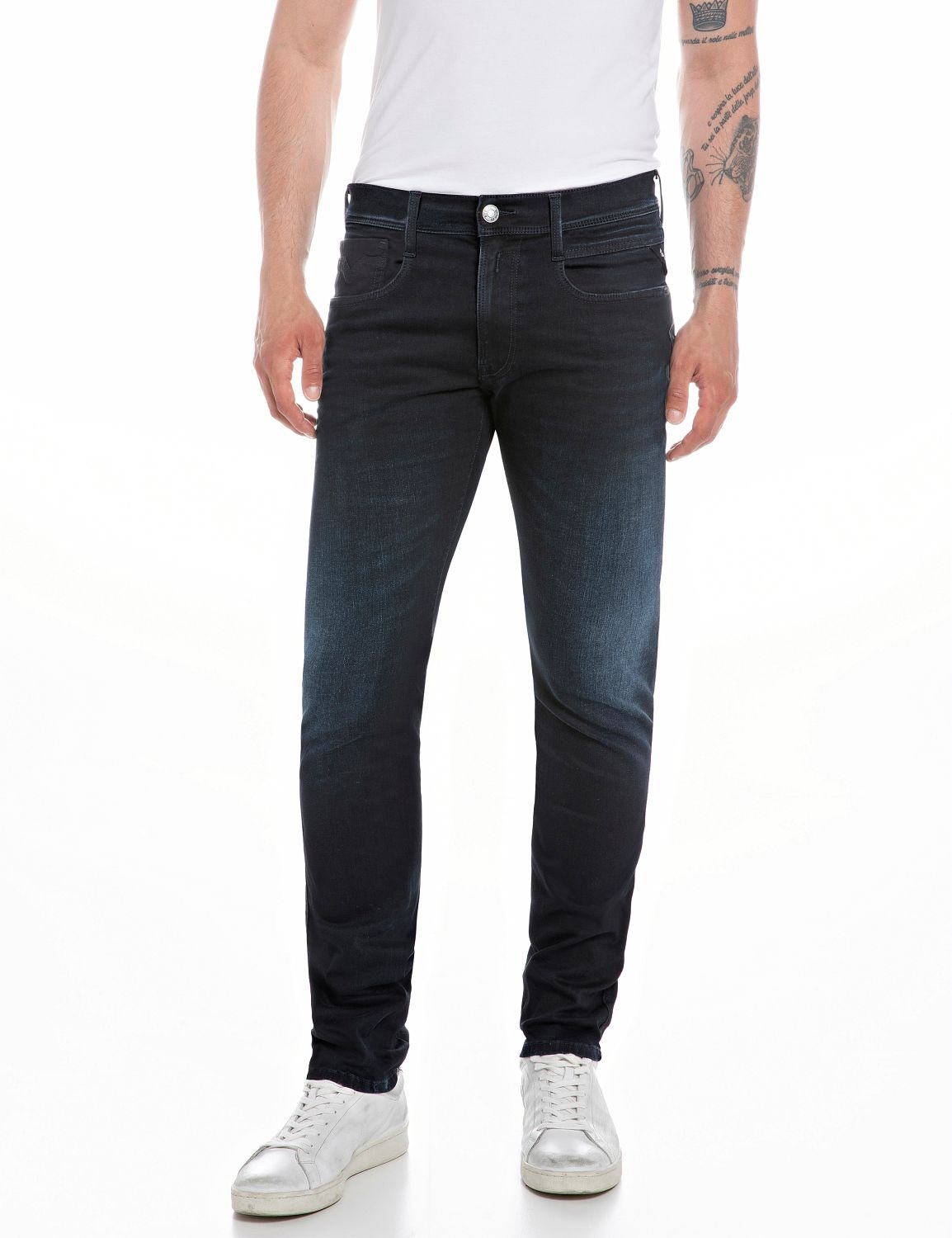 Replay Jeans ANBASS SLIM DARK BLUE Denim   - Replay
