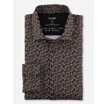 Olymp Overhemd Level 5 24/7 bruin (2050 44 28)