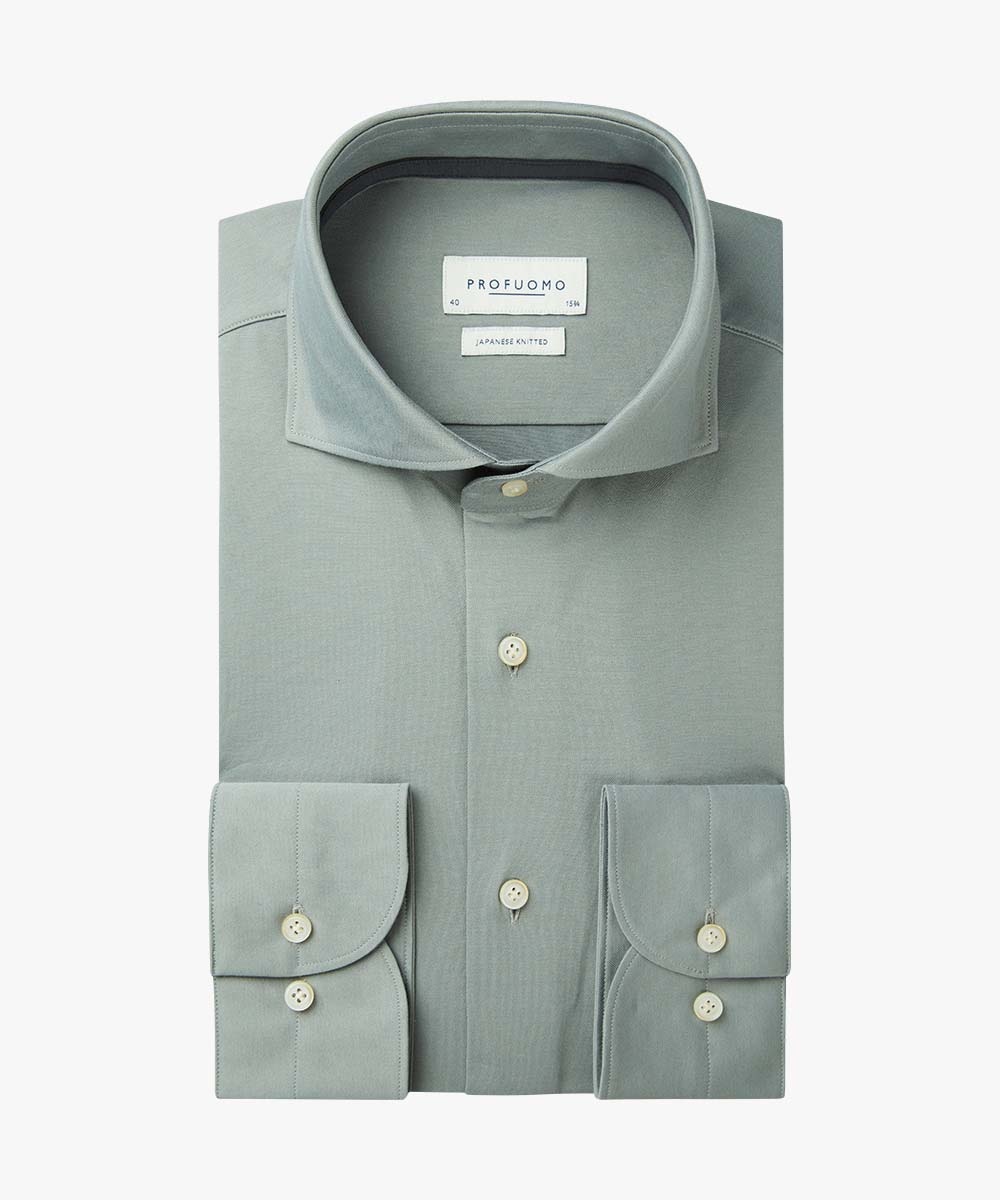 Profuomo SHIRT X-CUTAWAY SC SF GREEN    Profuomo