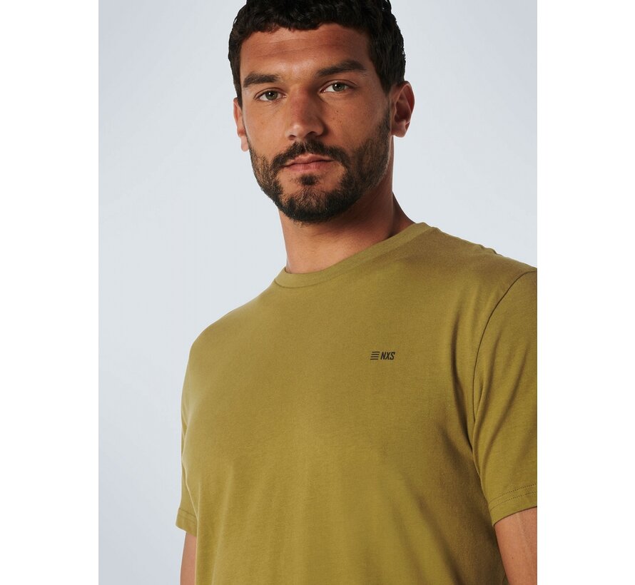 T-shirt Crewneck Solid Basic Olive (21340701 - 055)