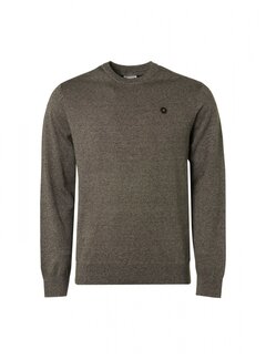 No Excess Pullover Crewneck 2 Coloured Melange Stone (21210880SN - 014)