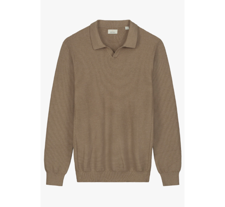 Pullover Melange Slub Mercury Polo Oak (405578 - 265)