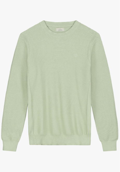 Dstrezzed Pullover Melange Slub Mercury Crew Smoke Green   L Dstrezzed