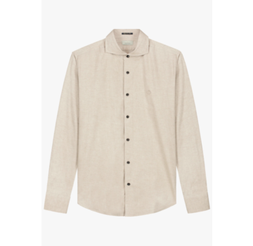 Dstrezzed Overhemd Lt. Flannel Melange Olav Oak (303762 - 265)