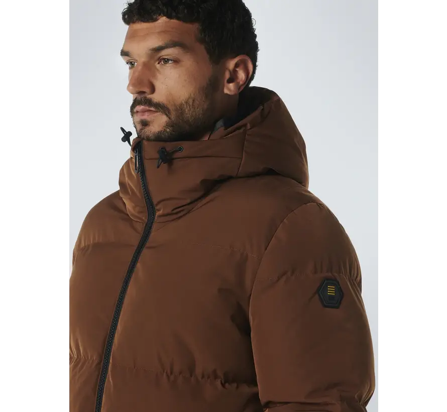 Winterjas Short Fit Hooded Padded Camel (21630824 - 140)