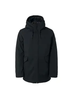 No Excess Winterjas Mid Long Fit Hooded Softshell Stretch Black (21630818SN - 020)