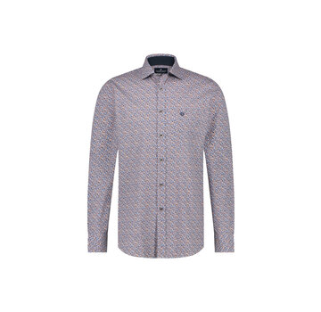 Fellows United Overhemd micro dessin Dark Green (32.6513 - 172)