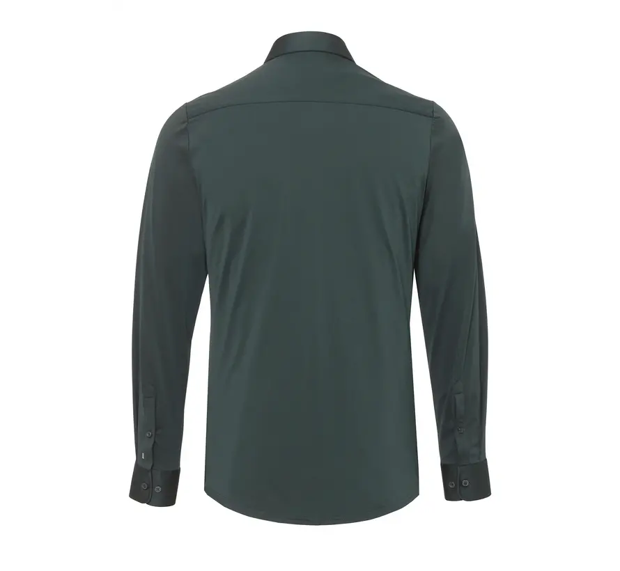 Overhemd lange mouw functional fit uni groen (4030-21750 - 436)