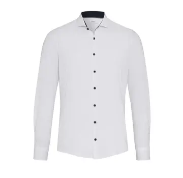 Pure Shirts Overhemd lange mouw functional fit uni wit (4056-21750 - 900)