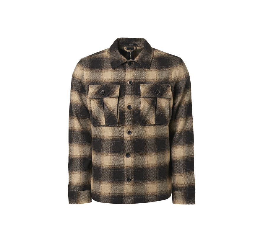 Overshirt Button Closure Check Stone (21510902 - 014)