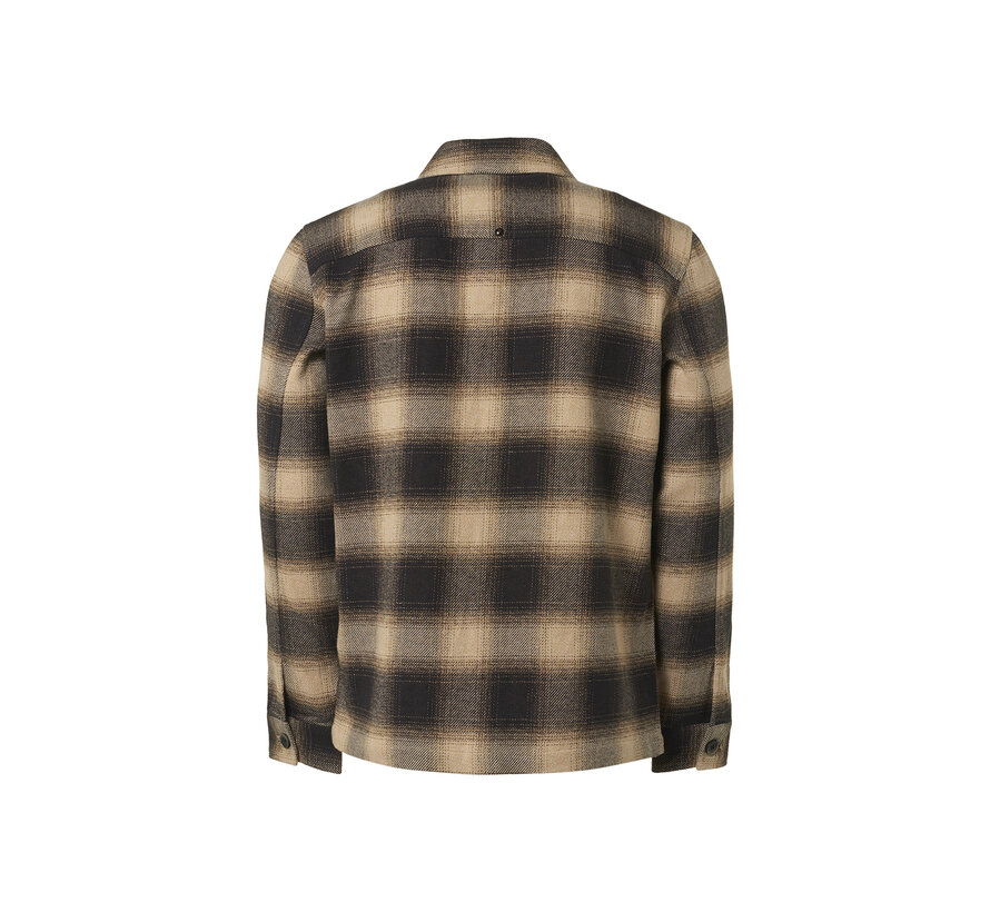 Overshirt Button Closure Check Stone (21510902 - 014)