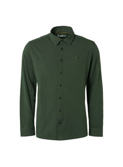 No Excess Overhemd Jersey Stretch Solid Dark Green (21410885 - 052)