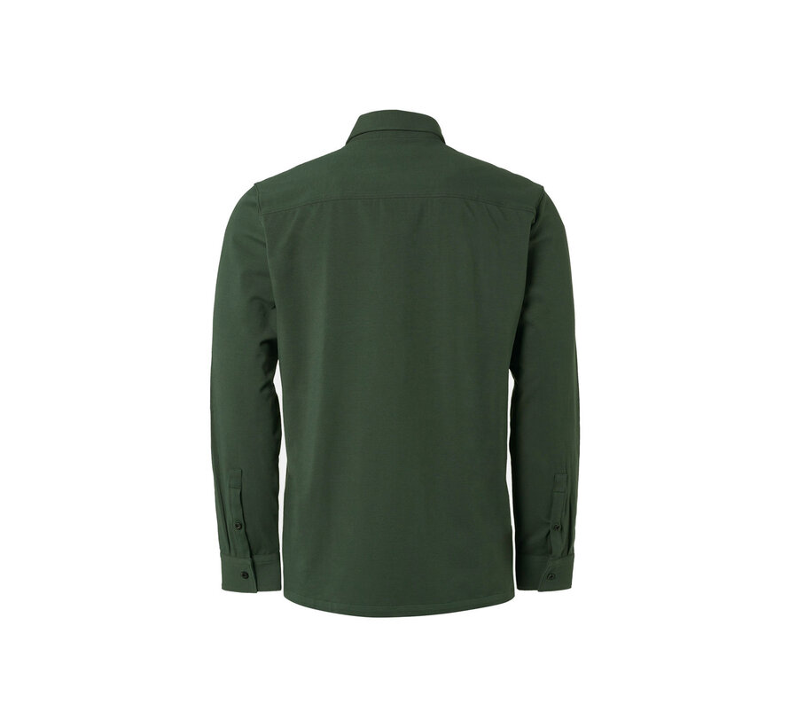 Overhemd Jersey Stretch Solid Dark Green (21410885 - 052)