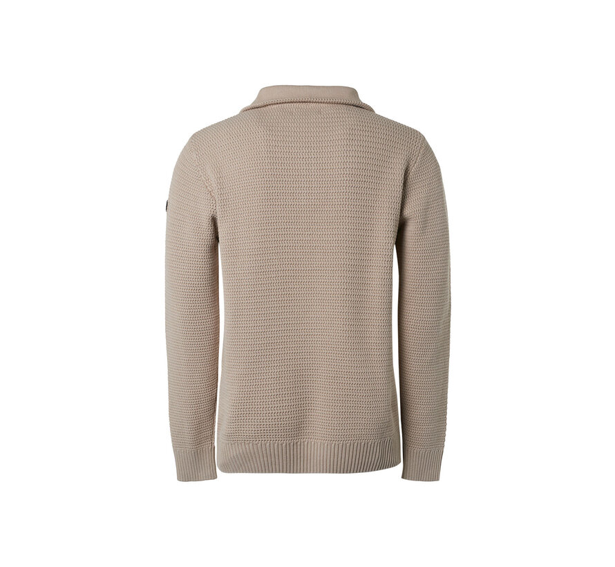 Half-zip Pullover Solid Jacquard Stone (21230932 - 014)