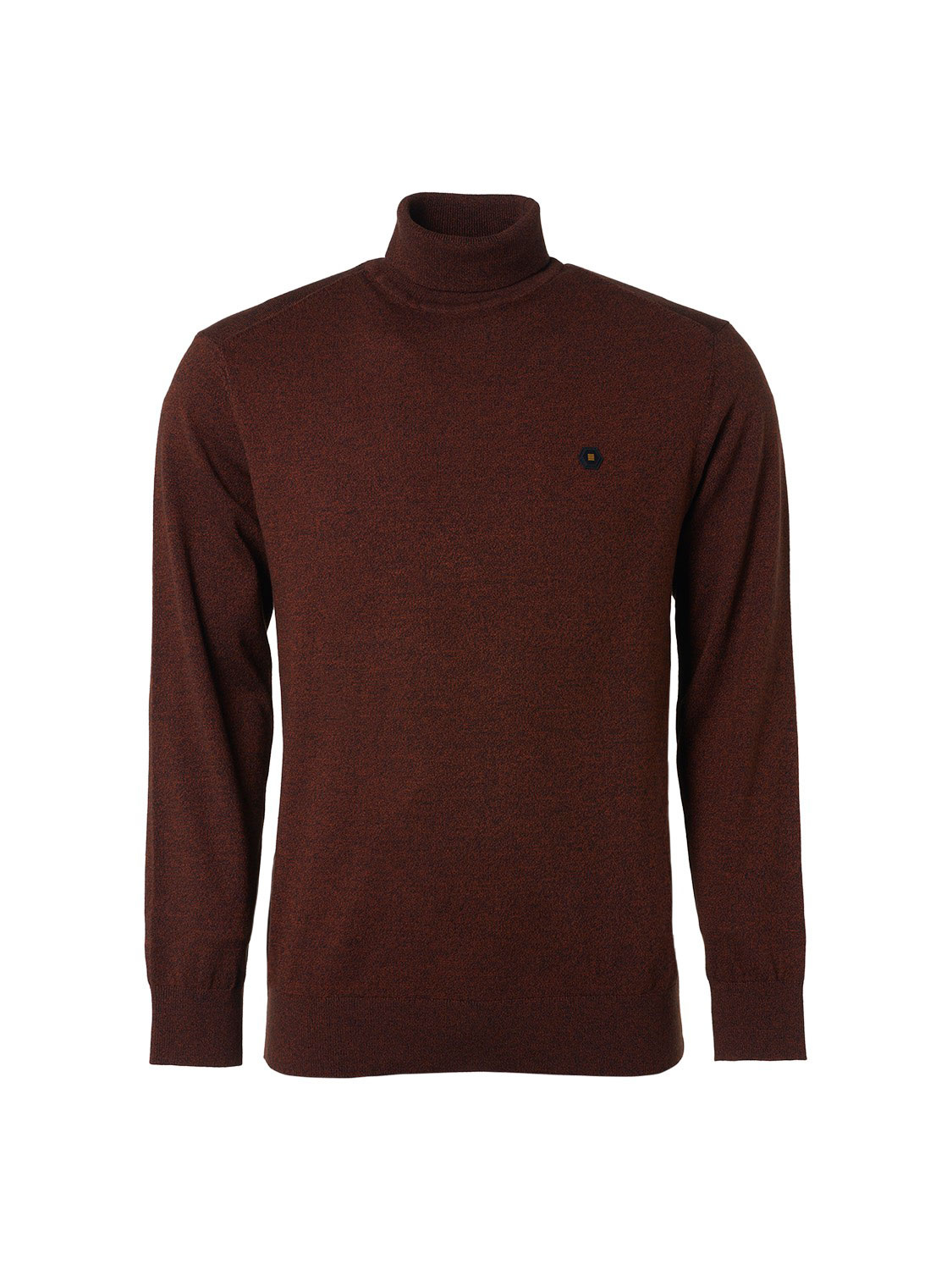 No Excess Pullover Rollneck  Coloured Melange Caramel   XL No Excess