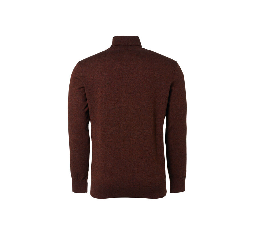 Pullover Rollneck 2 Coloured Melange Caramel (21210982 - 048)