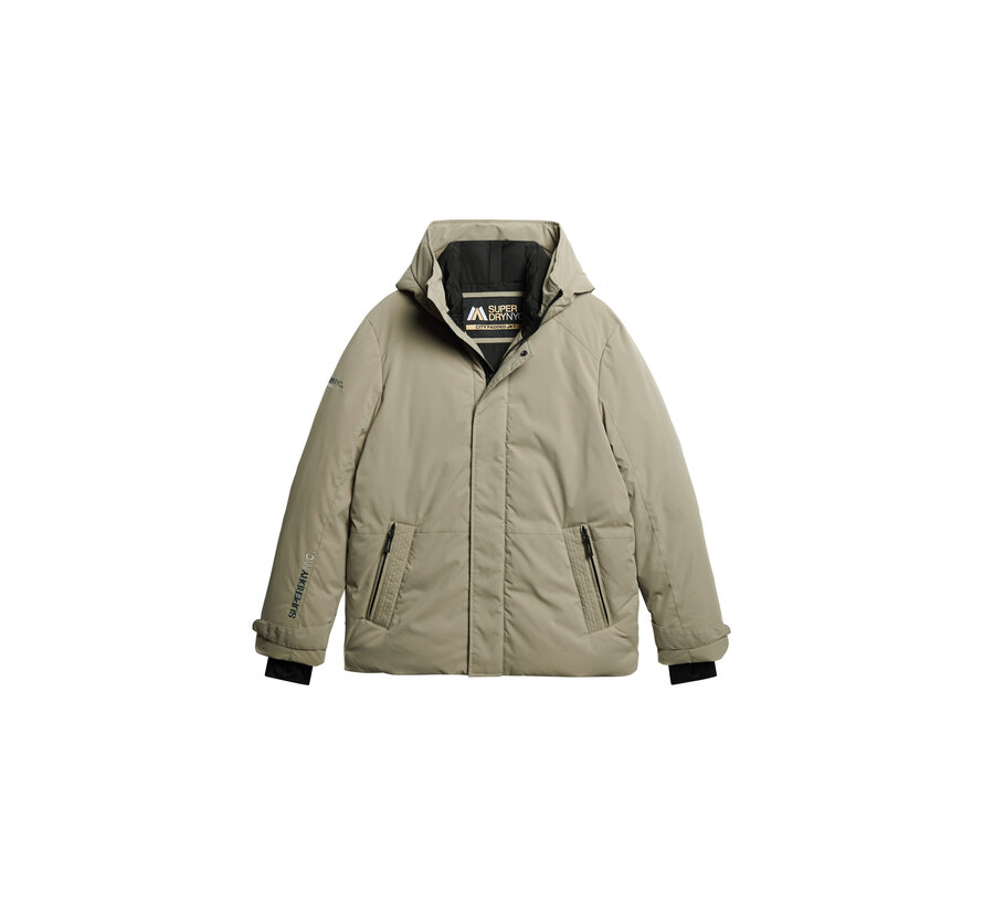 CITY PADDED HOODED WIND PARKA Light Khaki Green (M5011817A - 1KH)