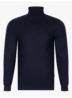 Cavallaro Napoli Roll Neck Pullover Sivano Dark Blue (118235005 - 699000)