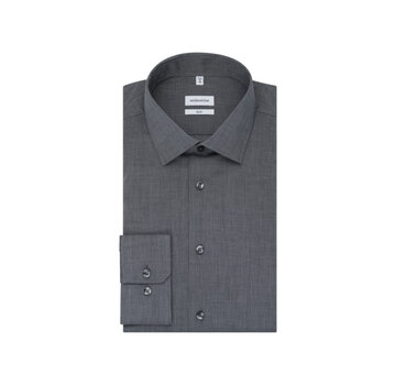 Seidensticker Overhemd Long sleeve Donkergrijs (01.666260 - 37)