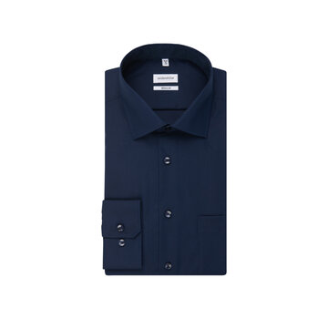 Seidensticker Overhemd Long sleeve Donkerblauw (01.193690 - 19)