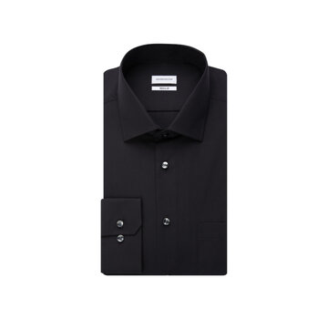 Seidensticker Overhemd Long sleeve Zwart (01.001000 - 84)