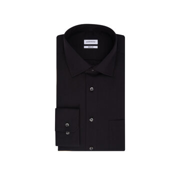 Seidensticker Overhemd Extra long sleeve Zwart (01.003005 - 39)