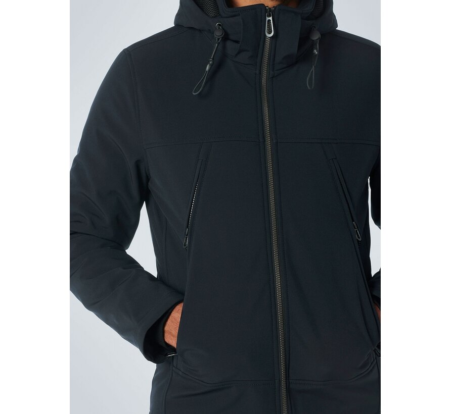 Winterjas Short Fit Hooded Softshell Stretch Night (21630808 - 078)