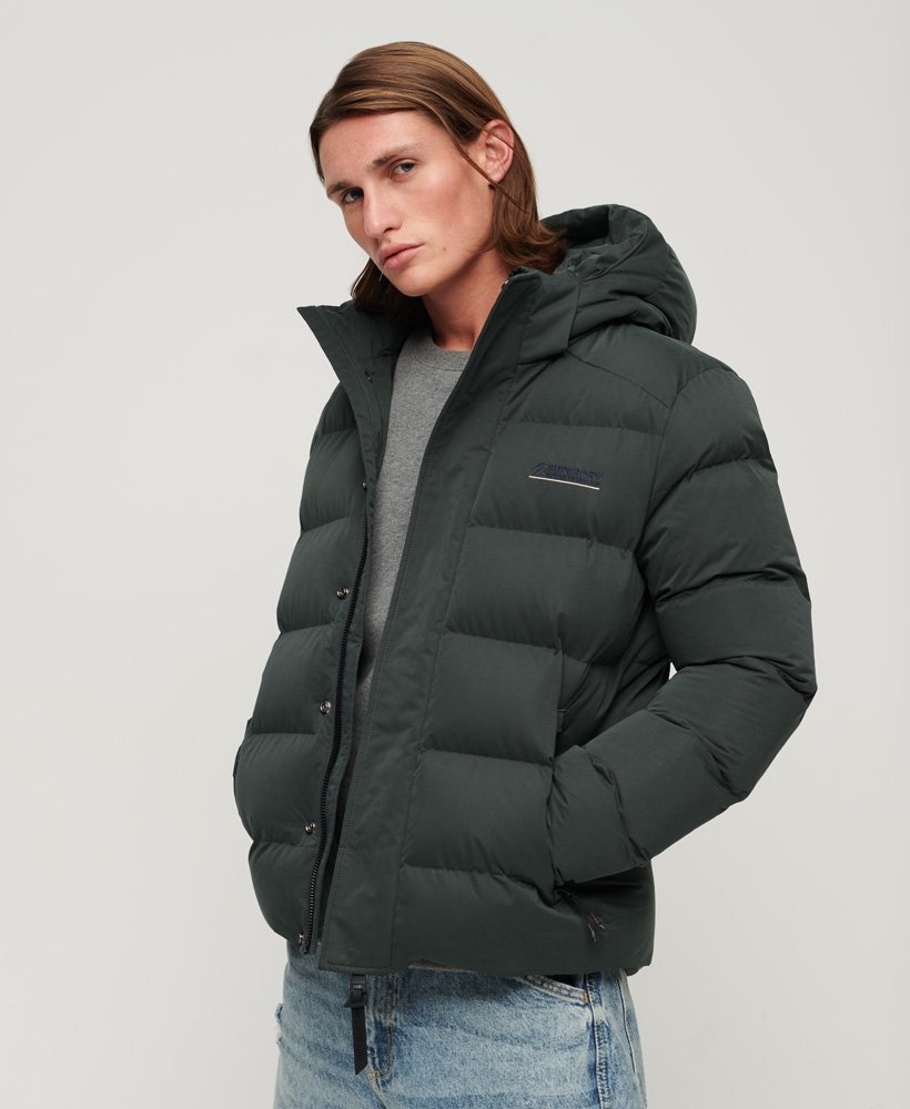 Superdry HOODED MICROFIBRE SPORT PUFFER Academy Dark Green   S product