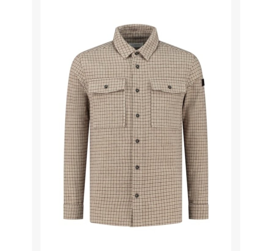 Heritage pattern over shirt with two chest pockets Brown (23030208 - 000049)