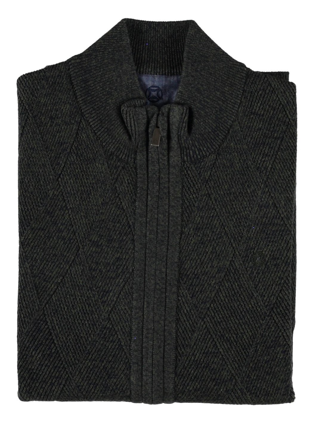 Fellows United Vest V-neck Argyle Fantasy Dark Green XL Fellows United