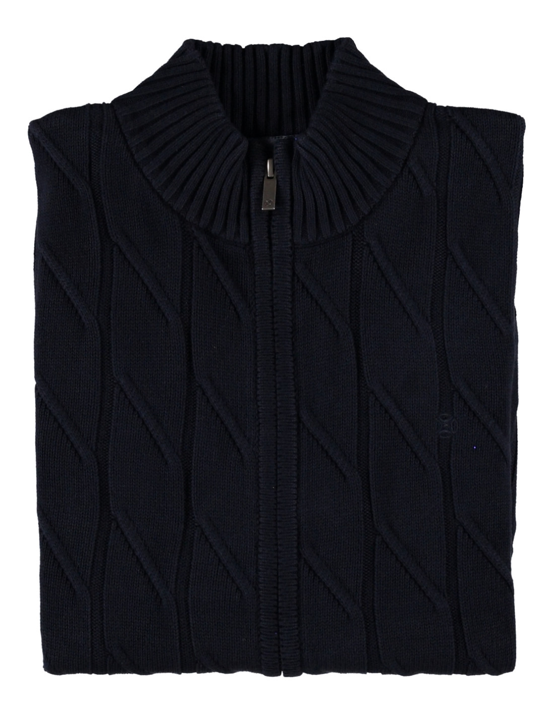 Fellows United Vest Rough Cable Front And Navy XL Fellows United