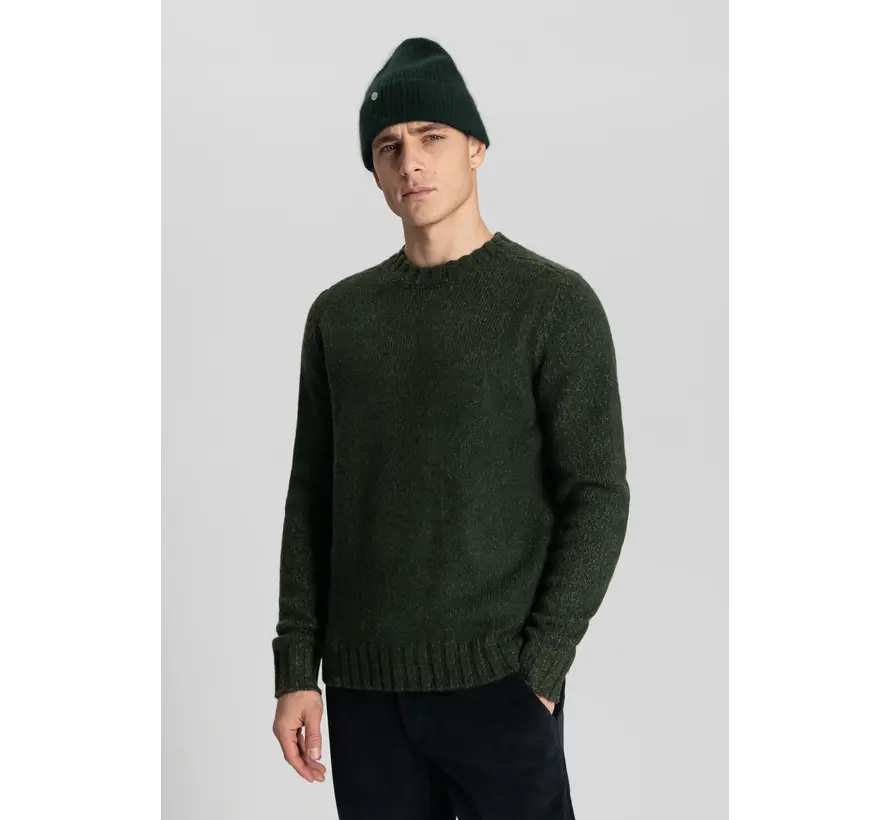 Sweater Soft Melange Per Crew Neck Dark Army (405626 - 524)