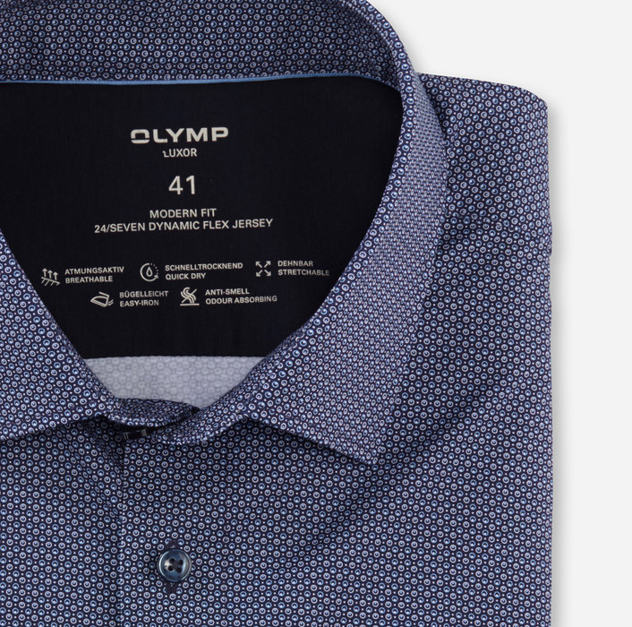 Olymp Overhemd Luxor Modern Fit Marine Olymp