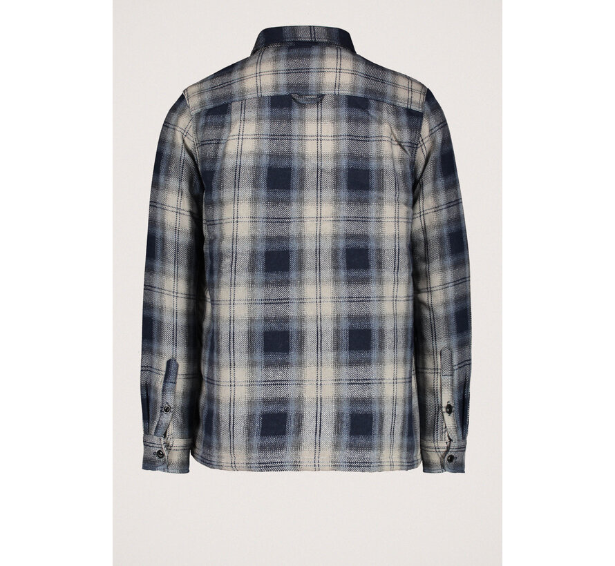 WOOL MILLER OVERSHIRT Roderick Check Dark Blue (M4010720A - 9ZA)