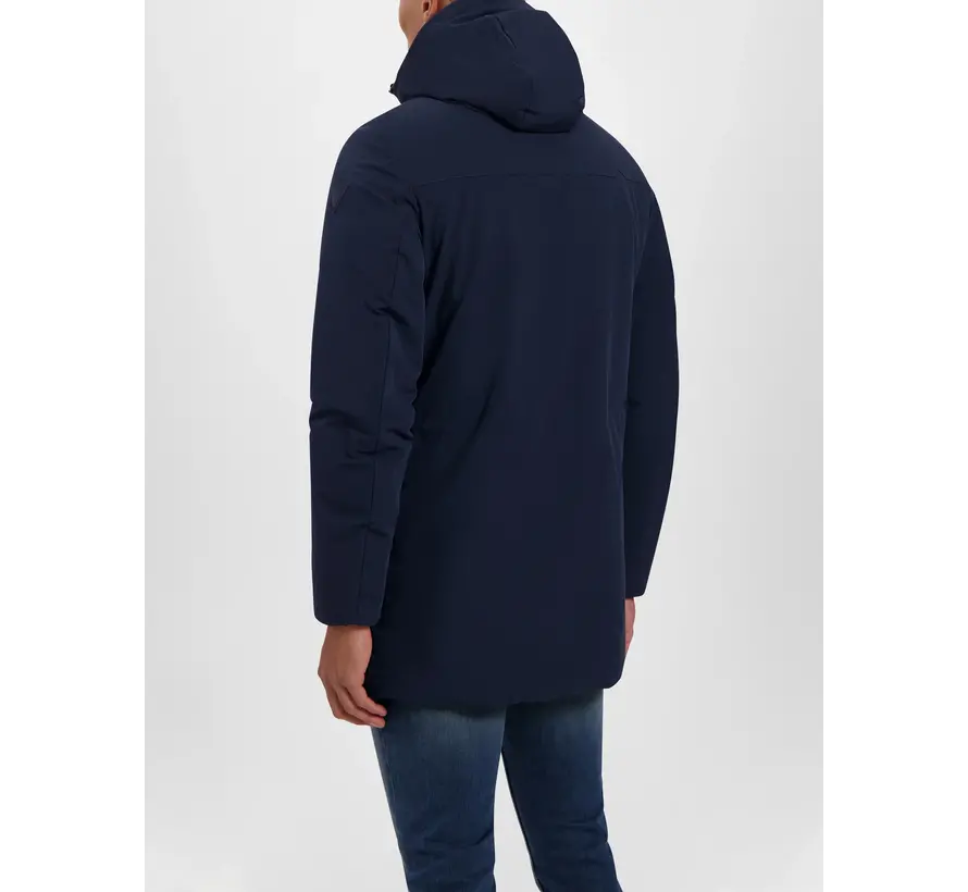 Long parka with pockets Navy (23030401 - 000007)