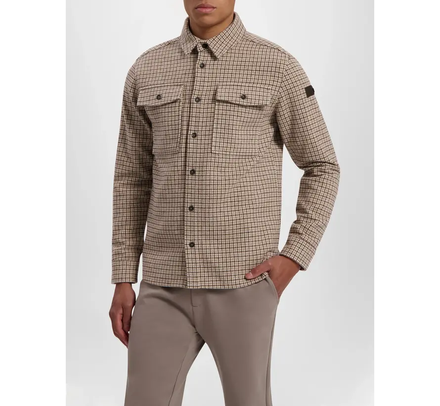 Heritage pattern over shirt with two chest pockets Brown (23030208 - 000049)