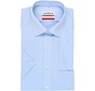strijkvrij overhemd korte mouw modern fit blauw (4704-12-11)