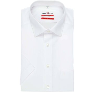 Marvelis strijkvrij overhemd korte mouw modern fit wit (4700-12-00N)