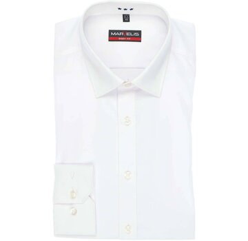 Marvelis strijkvrij overhemd body fit wit (6799-64-00N)