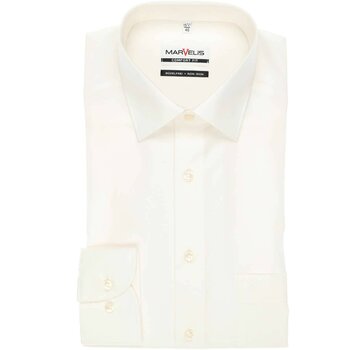 Marvelis strijkvrij overhemd comfort fit Ecru (7973-64-20N)