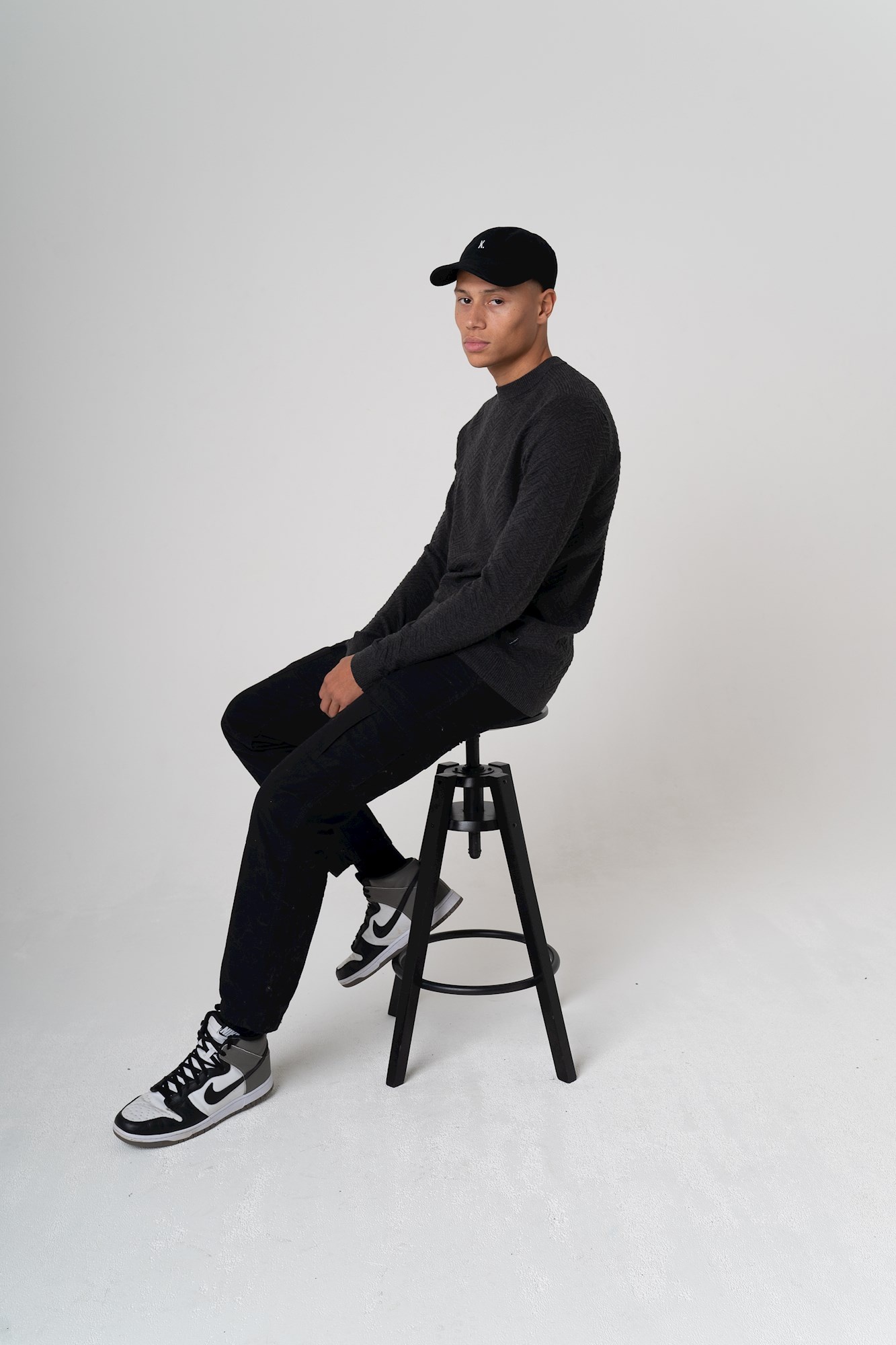 Kultivate KN RYAN  Pullover DarkGreyMelange   M Kultivate