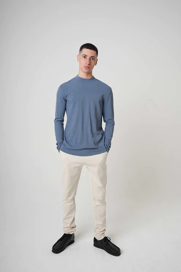 Kultivate LS DWAYNE  Pullover ChinaBlue   XL Kultivate