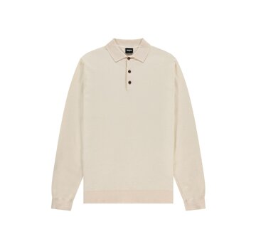 Kultivate KN PABLO  Polo Lange Mouw Ecru (2101050001 - 203)