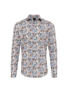 Tresanti BRUTO Shirt with big flowers Blue (TRSHHE336 - 800)