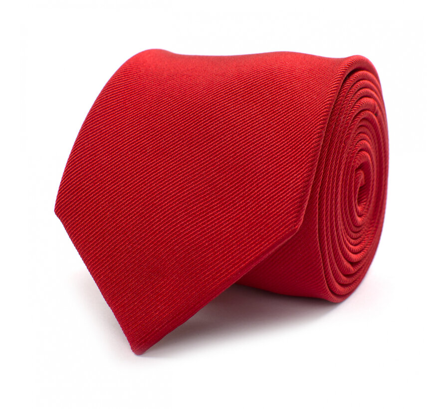 Classic Ribbed Tie Red (TRTIZZ001 - 600)