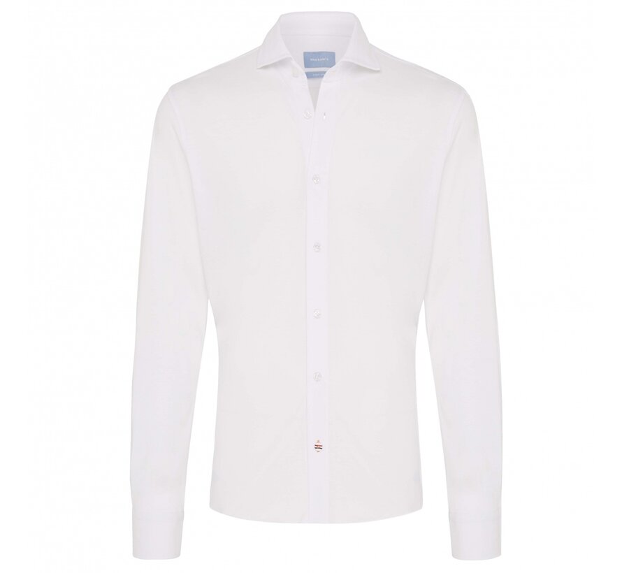 TRISTAN Basic Knitted Shirt White (TRSHZZ003 - 100)